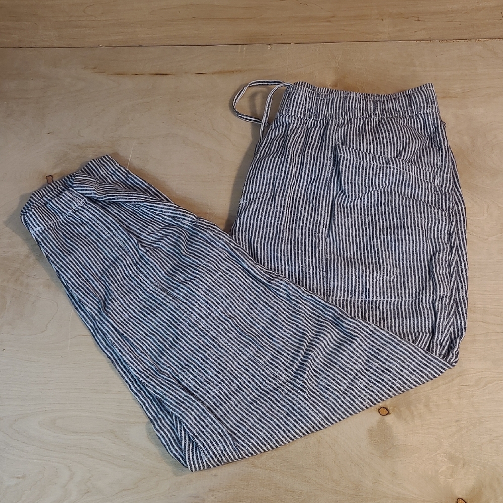 Old Navy Blue Striped Joggers